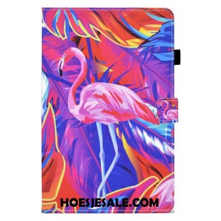 Leren Hoesje Voor Samsung Galaxy Tab S11 Flamingo