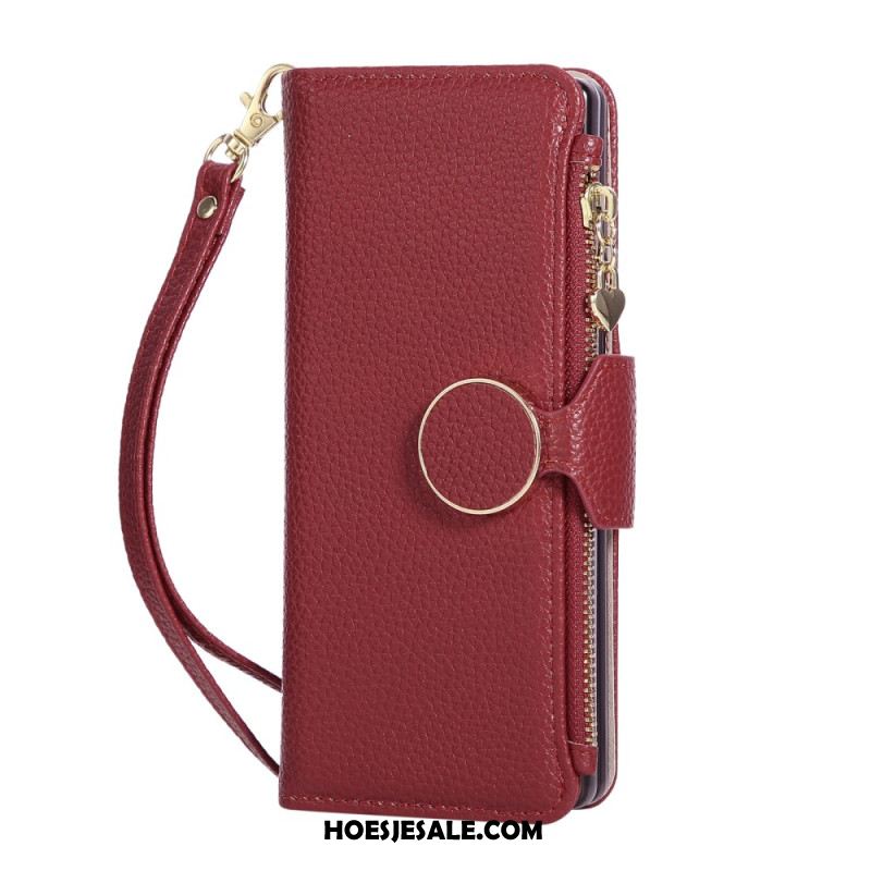 Leren Hoesje Voor Samsung Galaxy Z Fold 7 Vintage Design