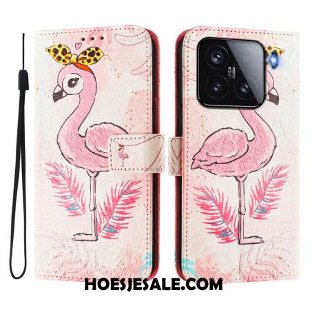 Leren Hoesje Voor Xiaomi 15 Vogel Motief