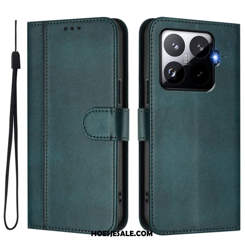 Leren Hoesje Voor Xiaomi 15t Pro Retro