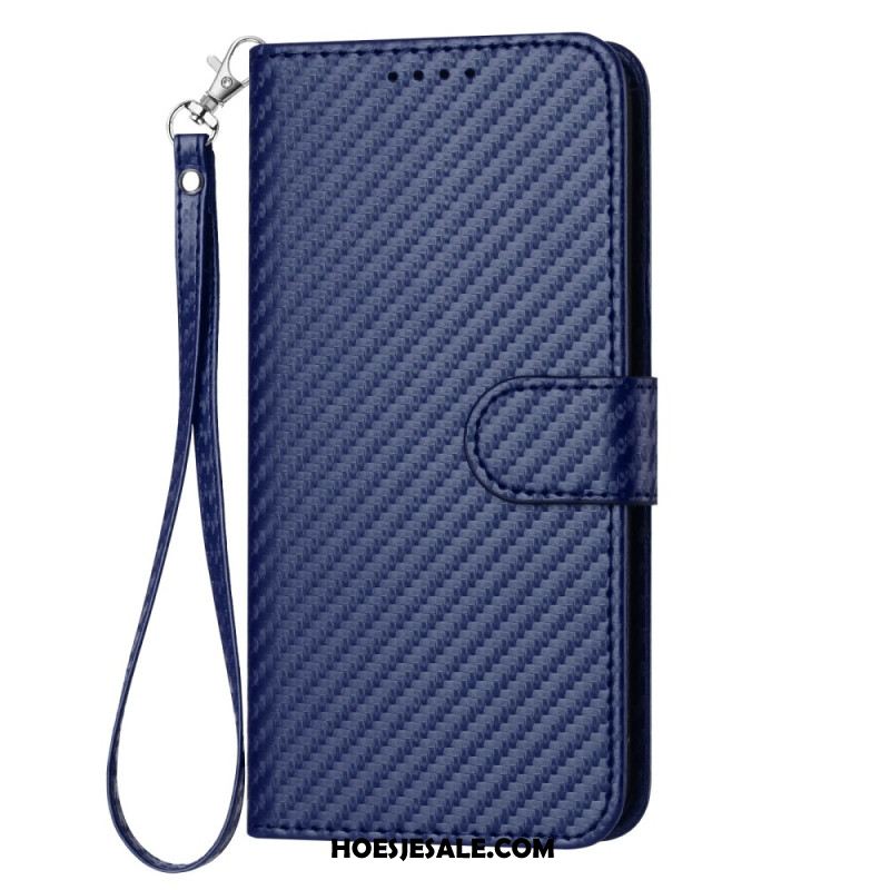 Leren Hoesje Voor Xiaomi 17 Pro Max Koolstofvezelkoord