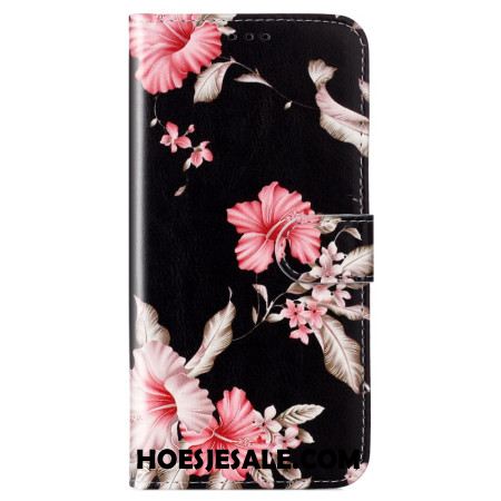 Leren Hoesje Voor Xiaomi Redmi Note 14 Pro 4g Rododendrons