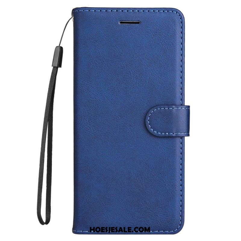 Leren Hoesje Voor Xiaomi Redmi Note 14 Pro Plus 5g Effen Imitatieleer