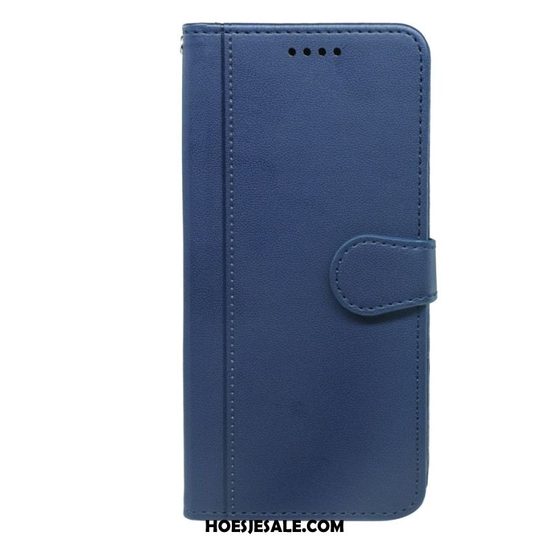 Leren Hoesje Voor Xiaomi Redmi Note 14s Bandafwerking