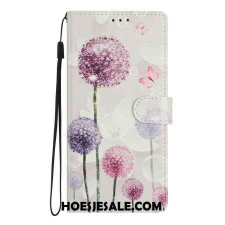 Leren Hoesje Voor Xiaomi Redmi Note 15 Pro Plus 5g Paardenbloemen