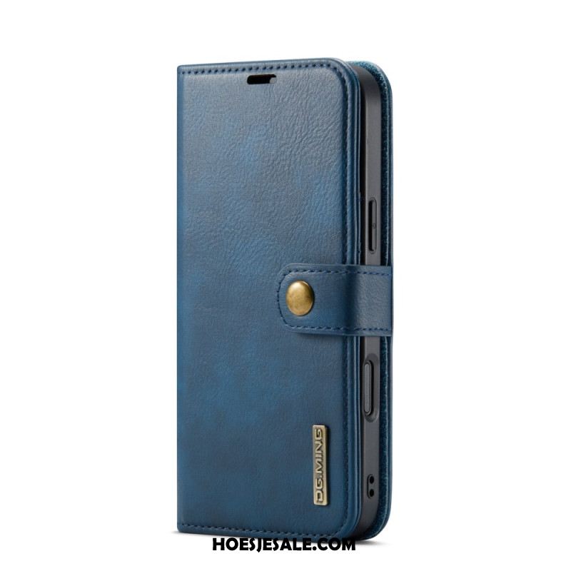 Leren Hoesje Voor iPhone 17 Pro Max Afneembare Dg.ming