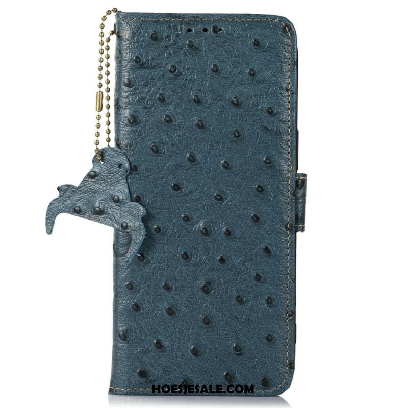 Leren Hoesje Xiaomi 15t Pro Gestructureerd Leer Bescherming Hoesje