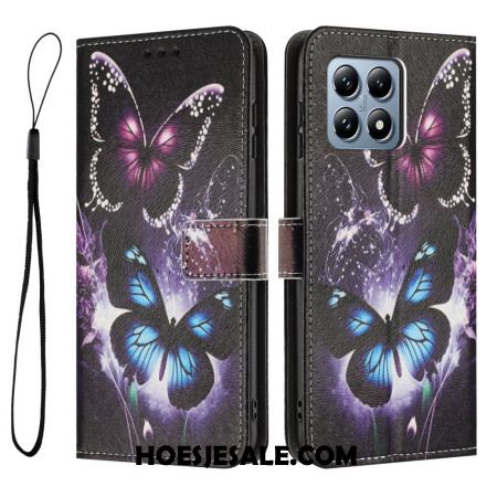 Leren Hoesje Xiaomi 15t Twee Vlinders Bescherming Hoesje