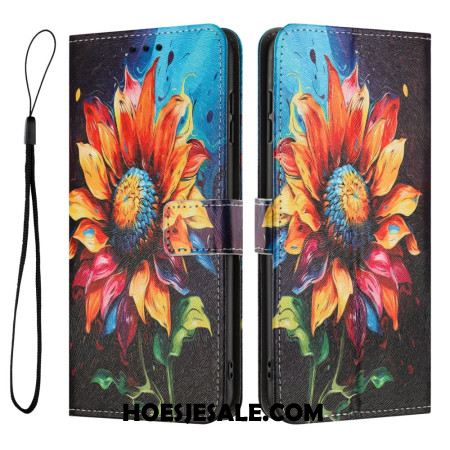 Leren Hoesje Xiaomi 17 Pro Max Zonnebloem