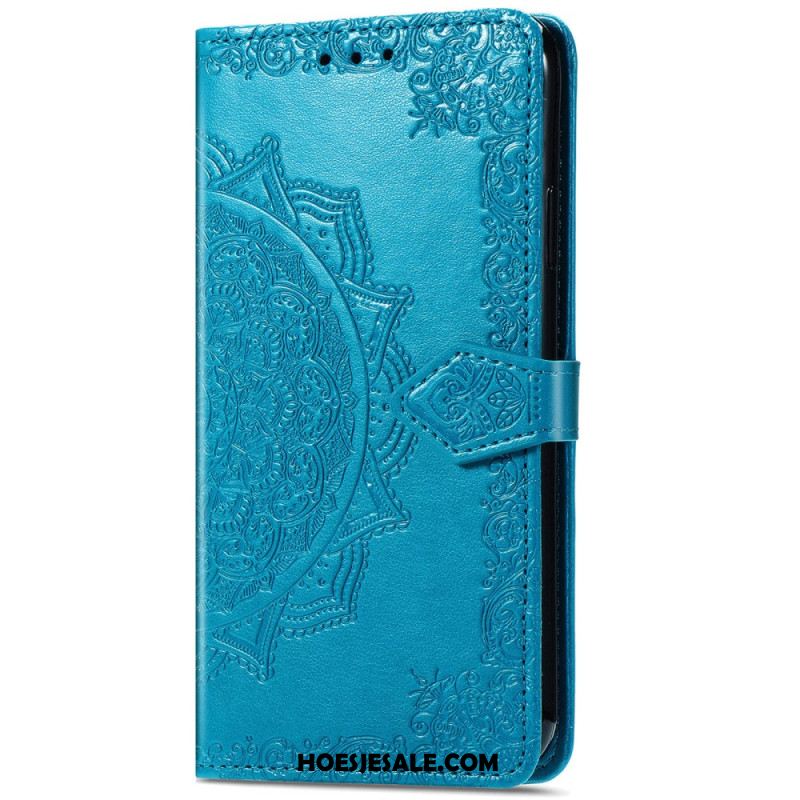 Leren Hoesje Xiaomi Redmi Note 14 5g Barokmandala Bescherming Hoesje