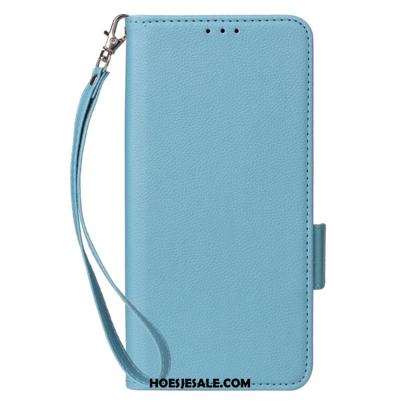 Leren Hoesje Xiaomi Redmi Note 14s Ultraslank Met Riem Bescherming Hoesje