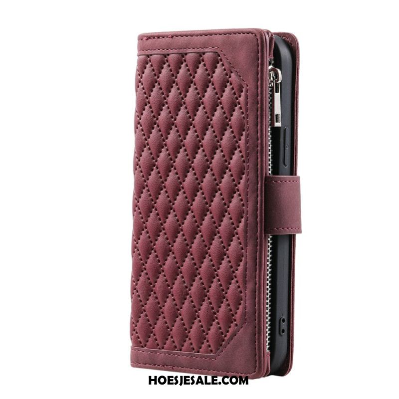 Leren Hoesje Xiaomi Redmi Note 15 Pro 5g Gewatteerd Retro Design Bescherming Hoesje
