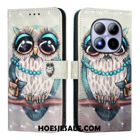 Leren Hoesje Xiaomi Redmi Note 15 Pro 5g Uil