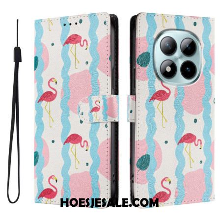 Leren Hoesje Xiaomi Redmi Note 15 Pro Plus 5g Flamingo's Bescherming Hoesje