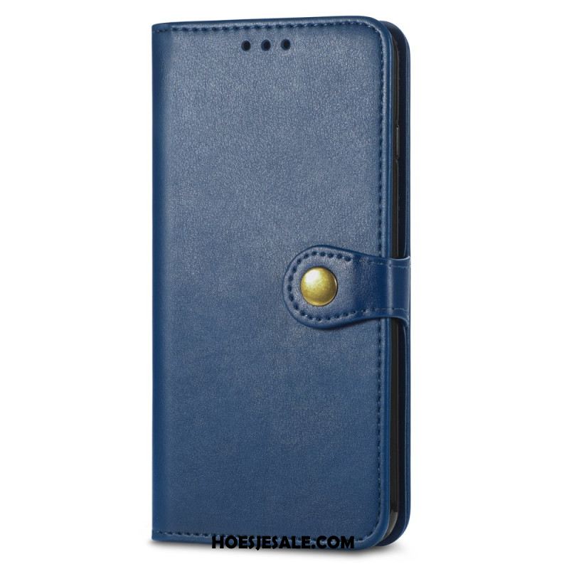 Leren Hoesje Xiaomi Redmi Note 15 Pro Plus 5g Gouden Sluiting