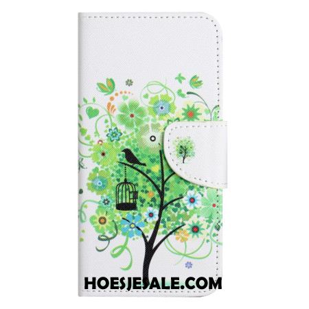 Leren Hoesje Xiaomi Redmi Note 15 Pro Plus 5g Groene Boom Bescherming Hoesje