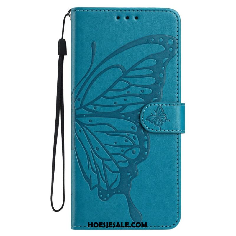 Leren Hoesje Xiaomi Redmi Note 15 Pro Plus 5g Stijlvolle Vlinder Bescherming Hoesje