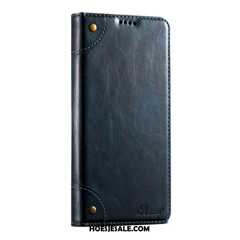 Leren Hoesje iPhone Air Vintage Suteni