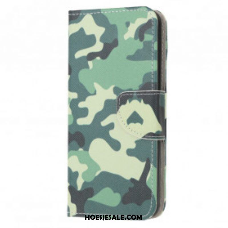 Leren Hoesje voor Moto G50 Militaire Camouflage