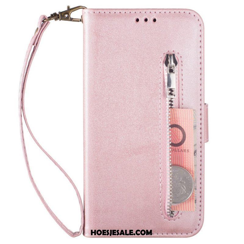 Leren Hoesje voor Samsung Galaxy A53 5G Portemonnee Met Lanyard