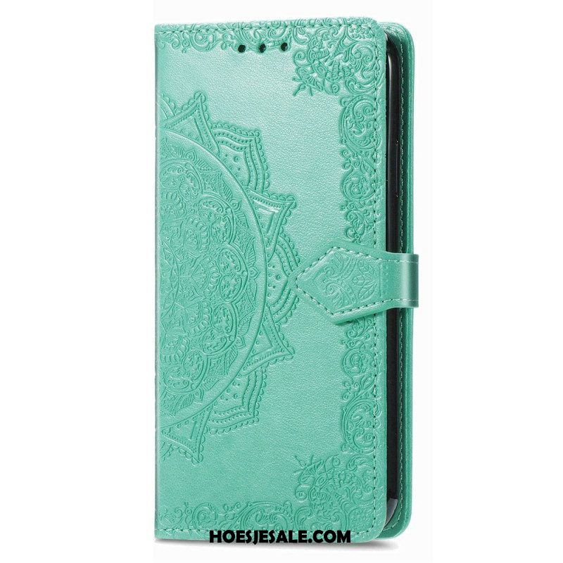 Leren Hoesje voor Samsung Galaxy M13 Uitstekende Mandala