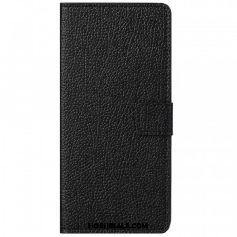 Leren Hoesje voor Samsung Galaxy M23 5G Litchi Lederen Textuur