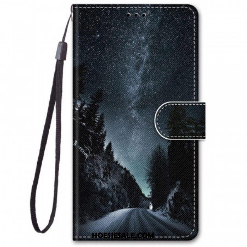 Leren Hoesje voor Samsung Galaxy M52 5G Bergweg