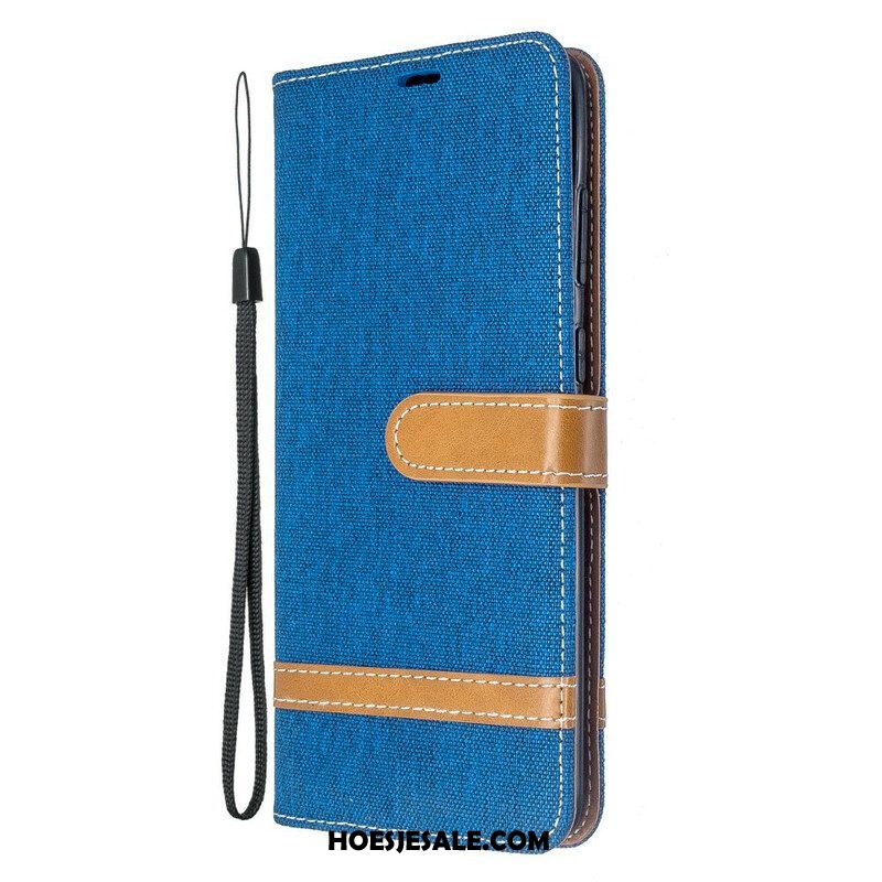 Leren Hoesje voor Samsung Galaxy S20 Plus / S20 Plus 5G Met Ketting Band Van Stof En Leereffect