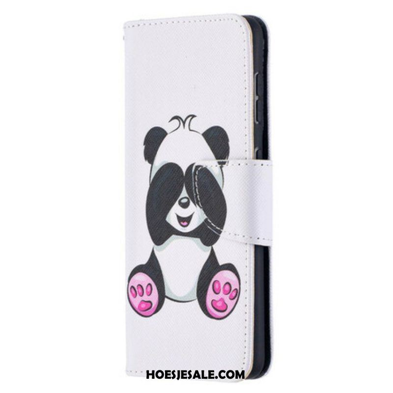 Leren Hoesje voor Samsung Galaxy S21 5G Panda-plezier