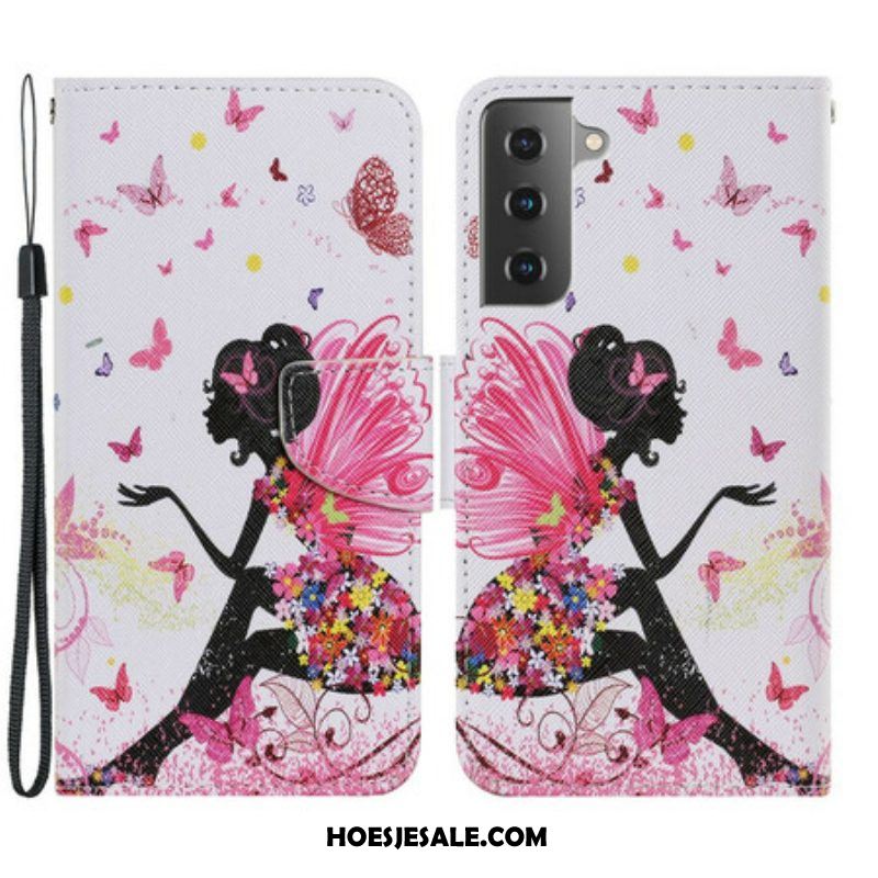 Leren Hoesje voor Samsung Galaxy S21 FE Magische Fee