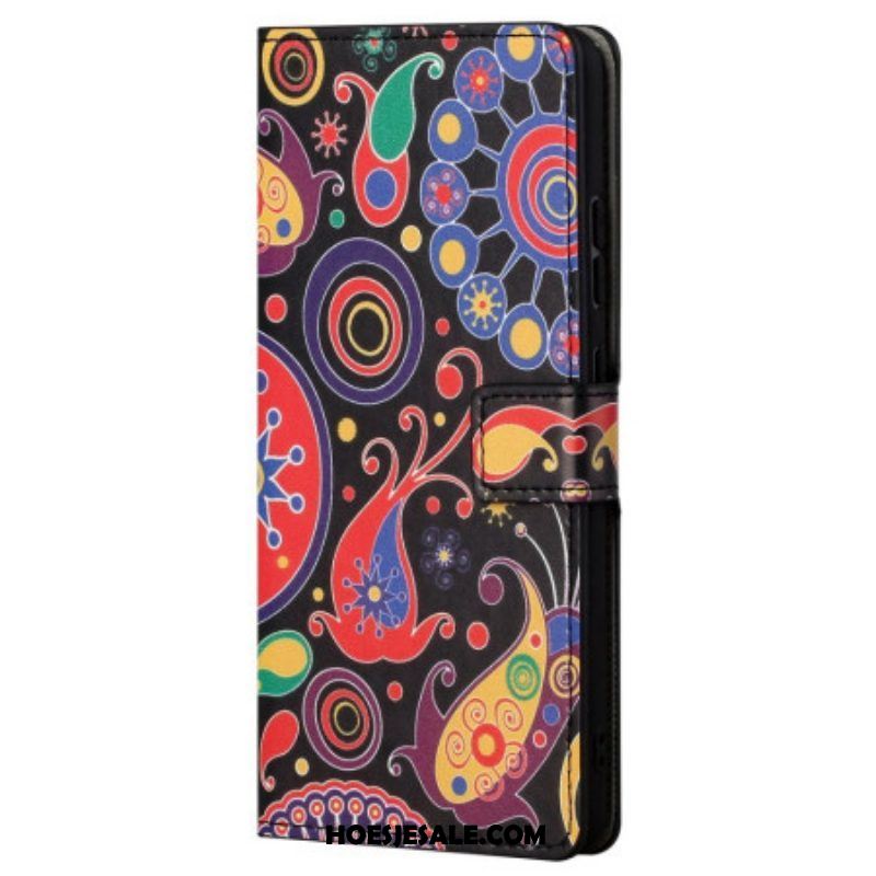 Leren Hoesje voor Samsung Galaxy S23 5G Paisley