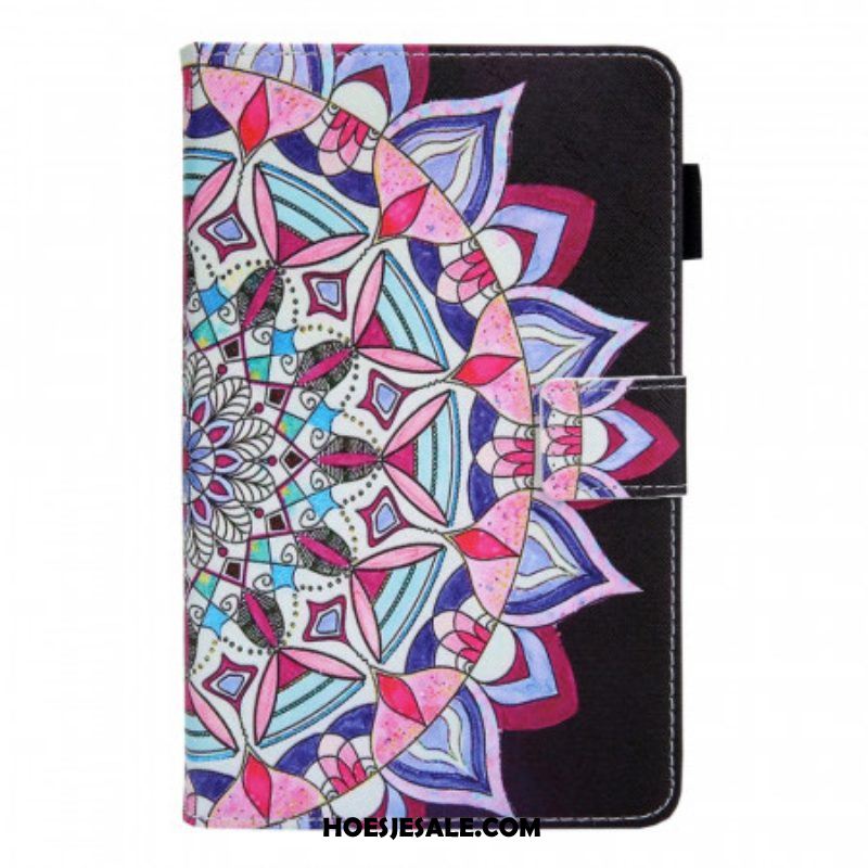 Leren Hoesje voor Samsung Galaxy Tab A8 (2021) Grafische Mandala