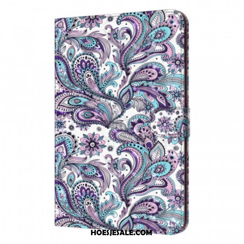 Leren Hoesje voor Samsung Galaxy Tab A8 (2021) Paisley