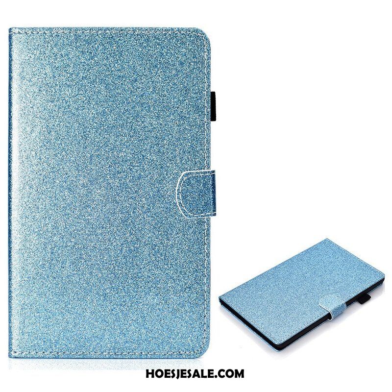 Leren Hoesje voor Samsung Galaxy Tab S8 / Tab S7 Sprankelende Glitters