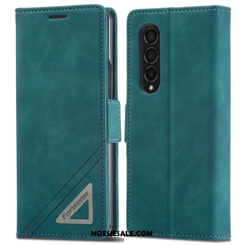 Leren Hoesje voor Samsung Galaxy Z Fold 4 Forwenw F3-serie