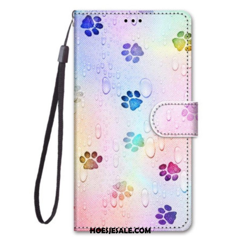 Leren Hoesje voor Xiaomi 12 / 12X Met Ketting Riemsporen