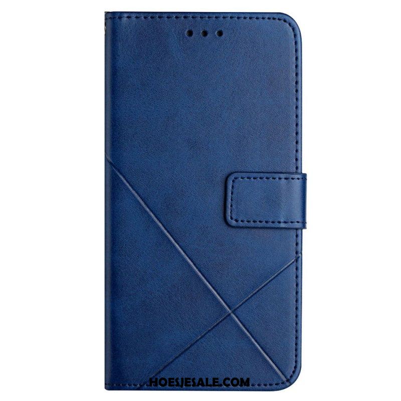 Leren Hoesje voor Xiaomi 12T / 12T Pro X Design Geo Lederen Stijl