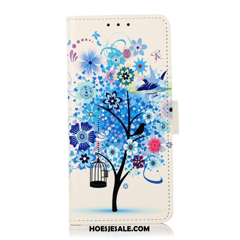 Leren Hoesje voor Xiaomi 13 Pro Bloeiende Boom