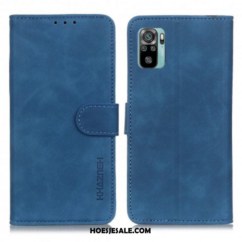 Leren Hoesje voor Xiaomi Redmi Note 10 / 10S Khazneh Vintage Leereffect