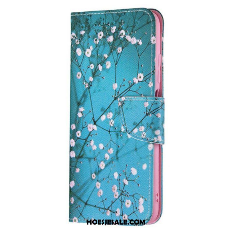 Leren Hoesje voor Xiaomi Redmi Note 10 5G Bloesem Boom