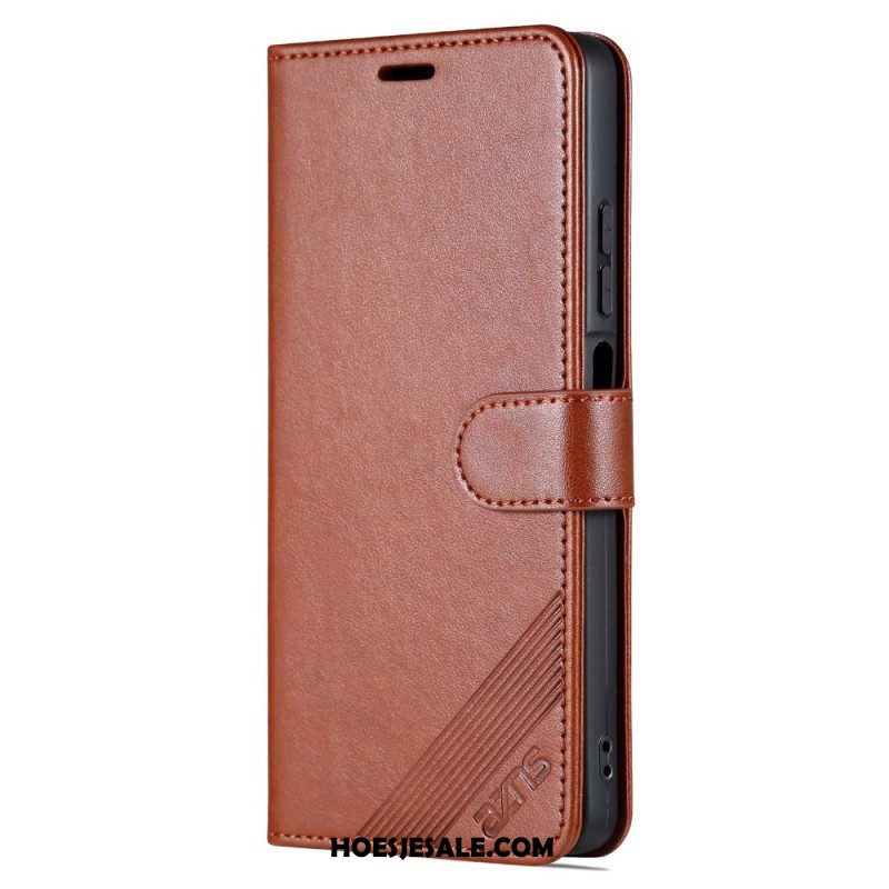 Leren Hoesje voor Xiaomi Redmi Note 12 Pro Leer-effect