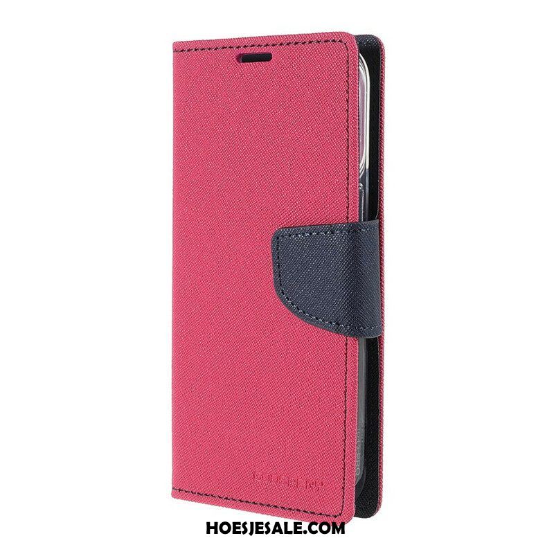 Leren Hoesje voor iPhone 13 Pro Tweekleurige Mercury Goospery