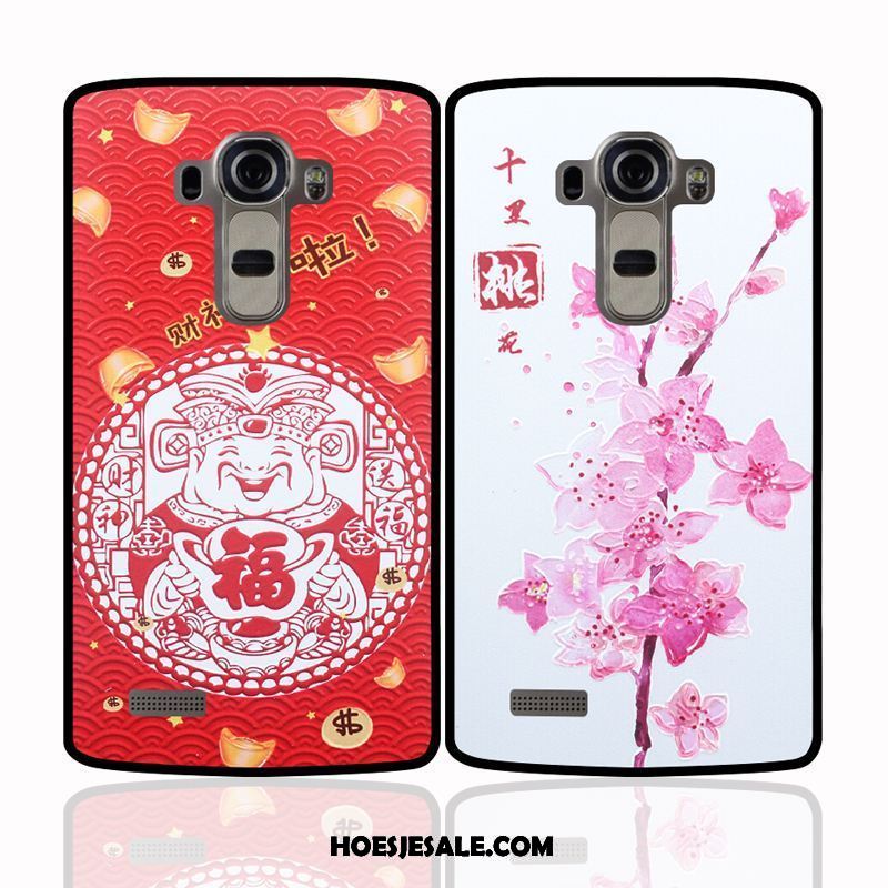 Lg G4 Hoesje All Inclusive Siliconen Mobiele Telefoon Roze Spotprent