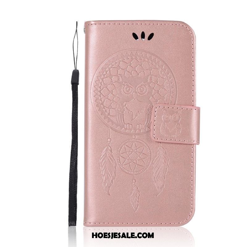 Lg K11 Hoesje Leren Etui Mobiele Telefoon Roze Portemonnee Trend Kopen