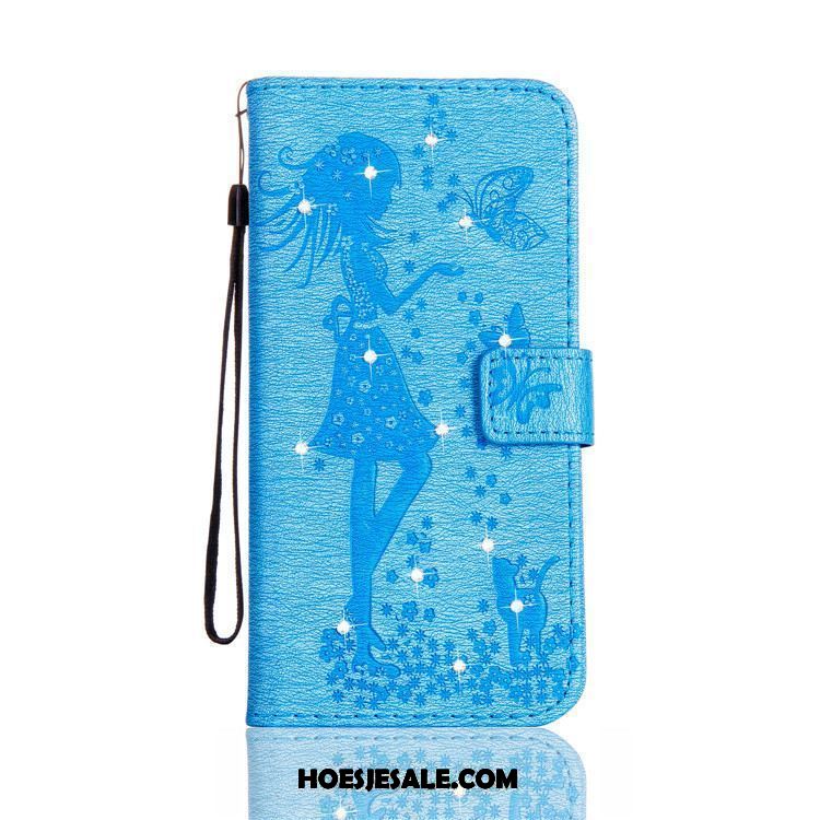 Lg K11 Hoesje Mobiele Telefoon Bescherming Leren Etui Blauw Hoes Kopen