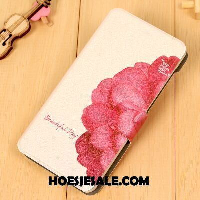 Lg Q6 Hoesje Hoes Roze Mobiele Telefoon Anti-fall Leren Etui Goedkoop