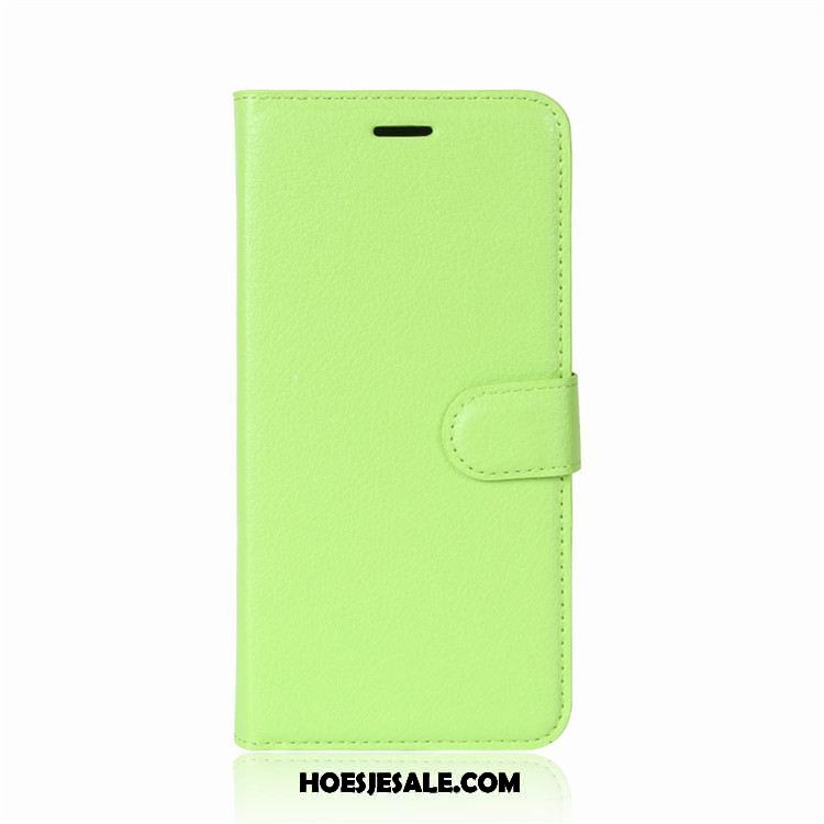 Lg Q6 Hoesje Mobiele Telefoon Hoes Leren Etui Anti-fall Groen Goedkoop