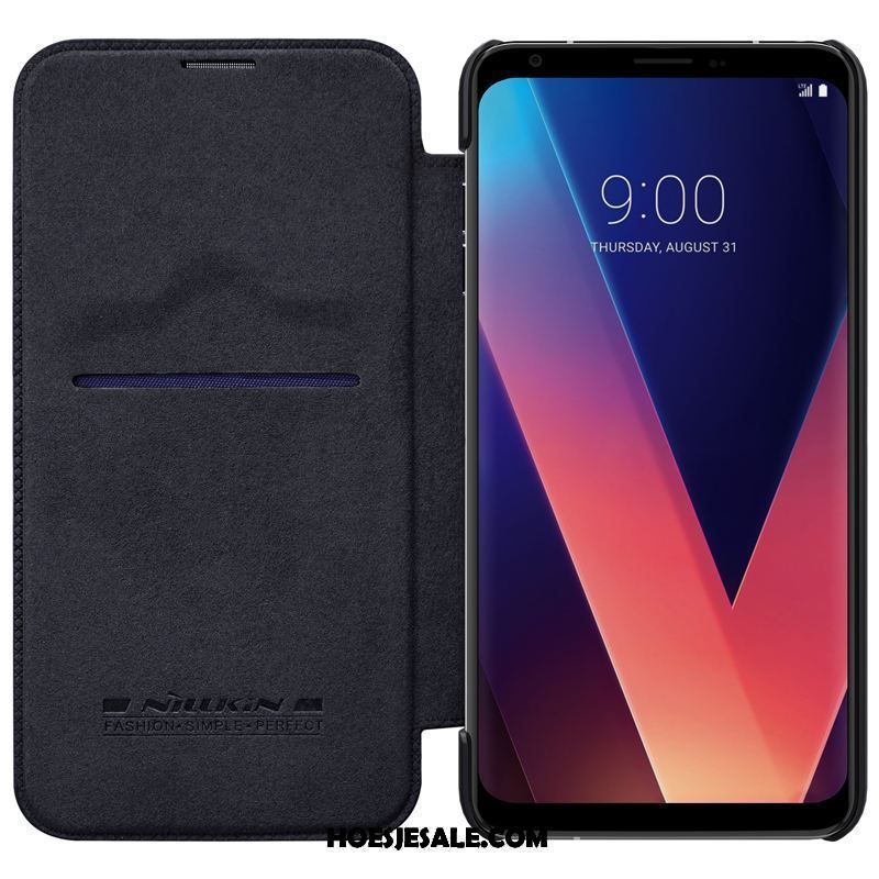 Lg V30 Hoesje Mobiele Telefoon Hoes Leren Etui Kaart Bescherming Sale