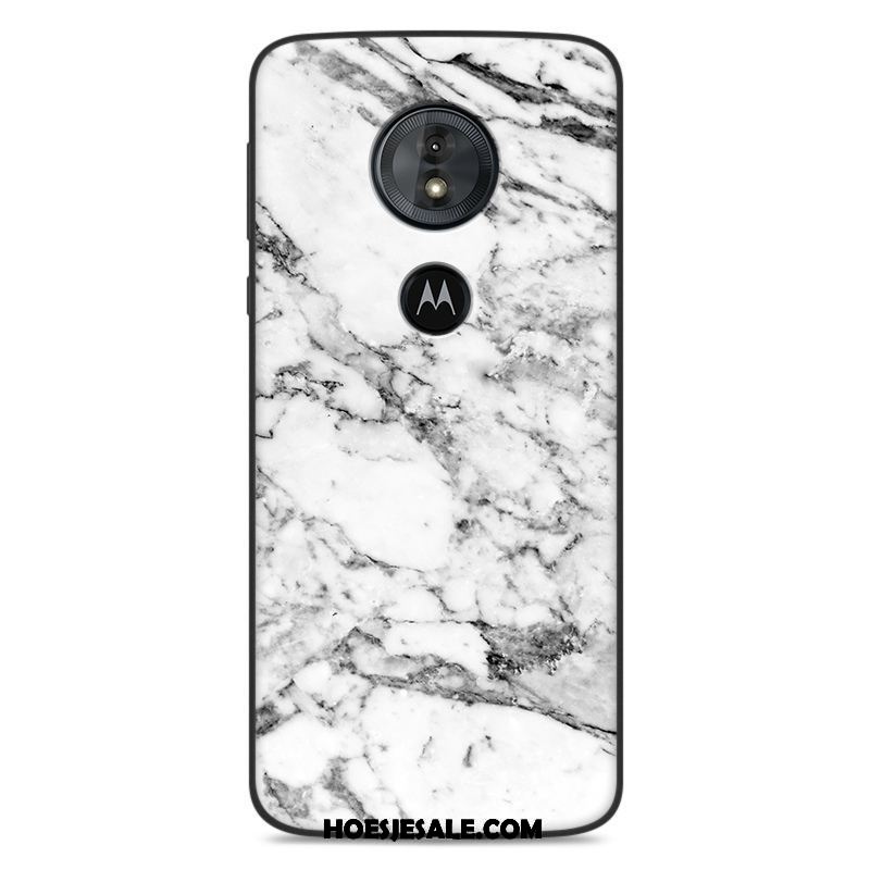 Moto G6 Play Hoesje Scheppend Trend Patroon Zacht Wit Sale