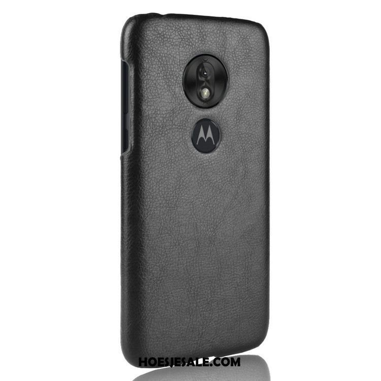 Moto G7 Play Hoesje Soort Aziatische Vrucht Hard Bescherming Patroon Zwart Goedkoop